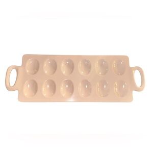 Pink Plastic Deviled Egg Tray (Like New - Great Condition) 🥚